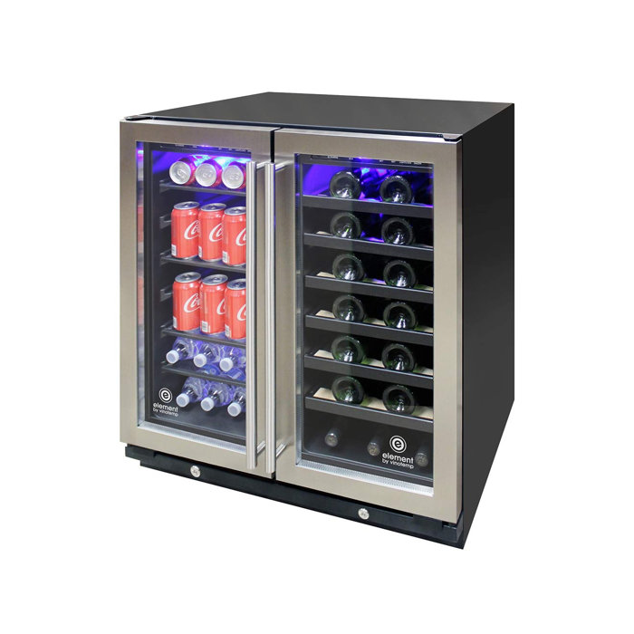 Vinotemp Connoisseur Series DualZone 30" Wine and Beverage Cooler Wayfair